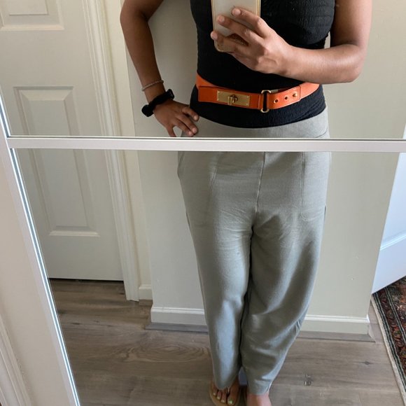 Escada Orange Leather Belt - Picture 14 of 16